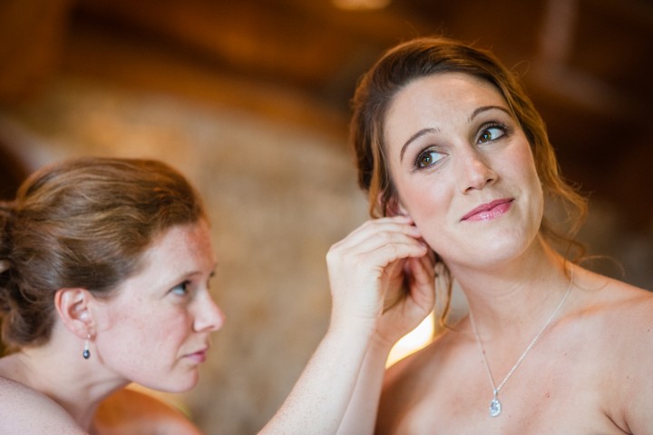 The earrings get put on at Gaither Chapel