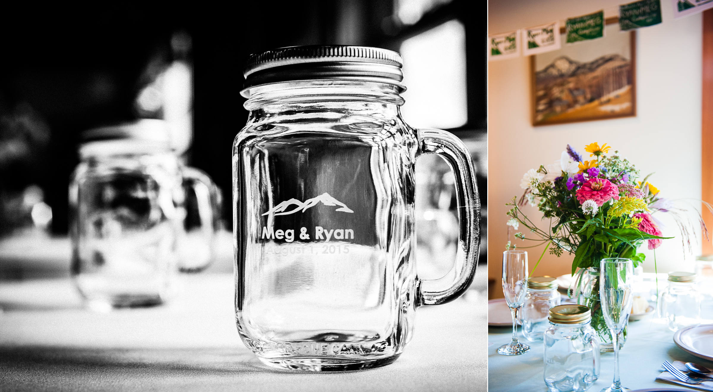 beautiful rustic details adorn the mountain lodges dining hall 