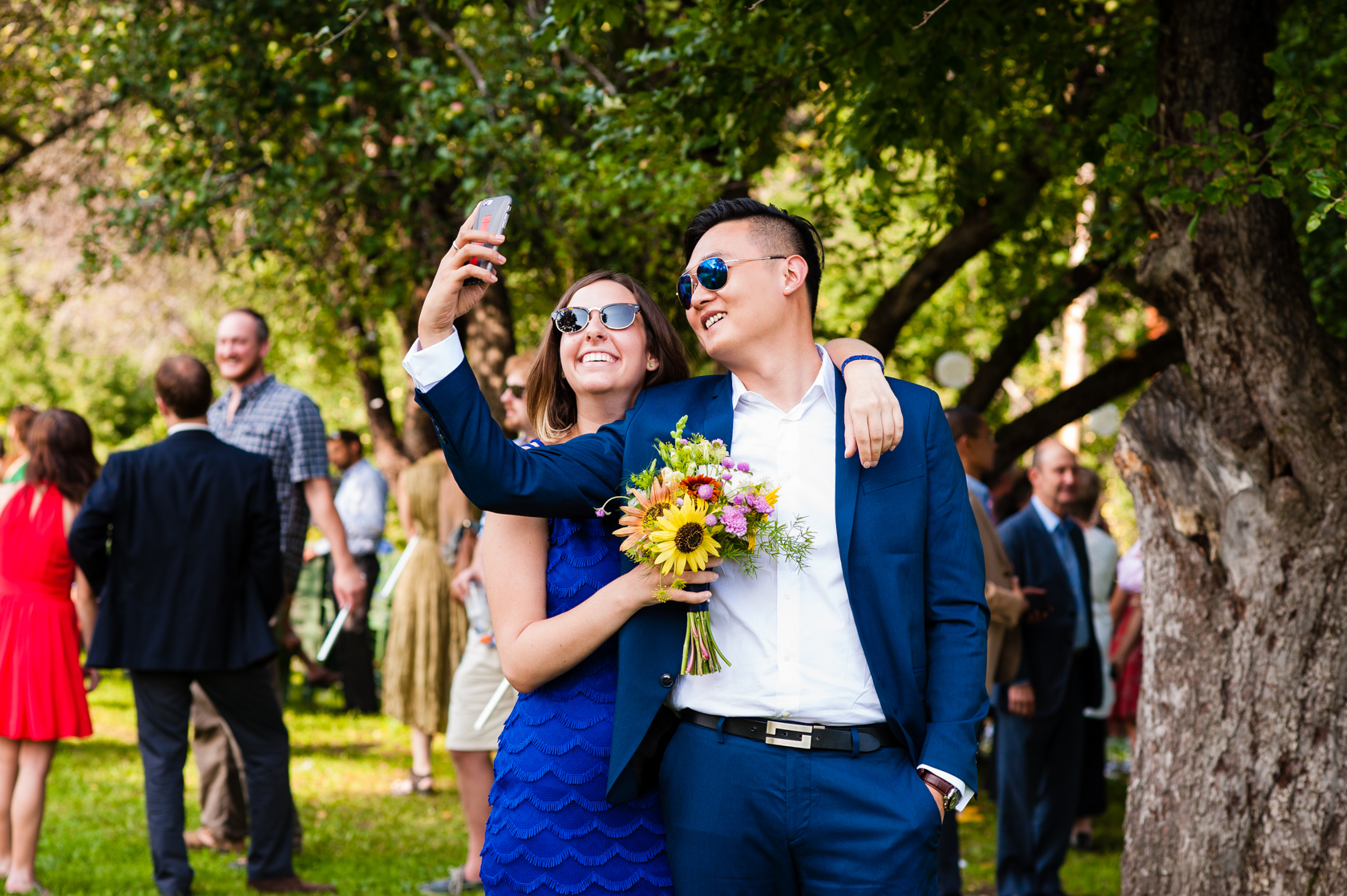 couple take a quick self portrait