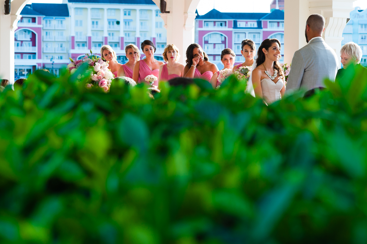 gorgeous setting for a seabreeze point disney wedding ceremony 