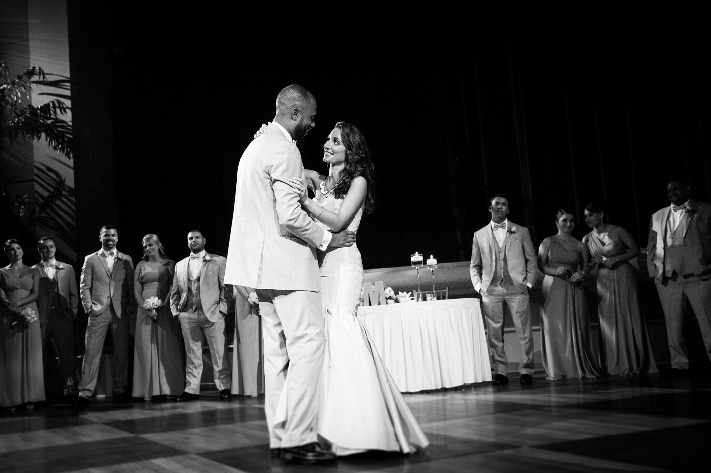 bride and groom first dance atlantic dance hall  