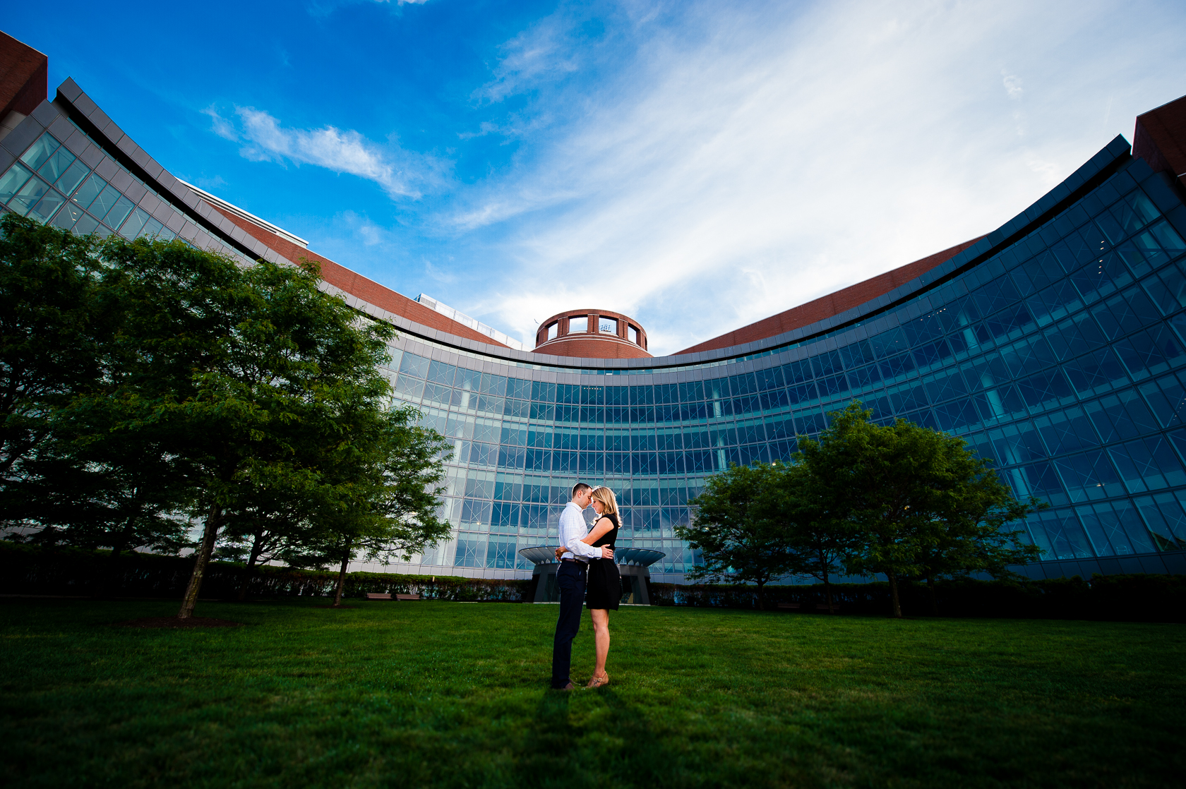 cool architectural engagement photo