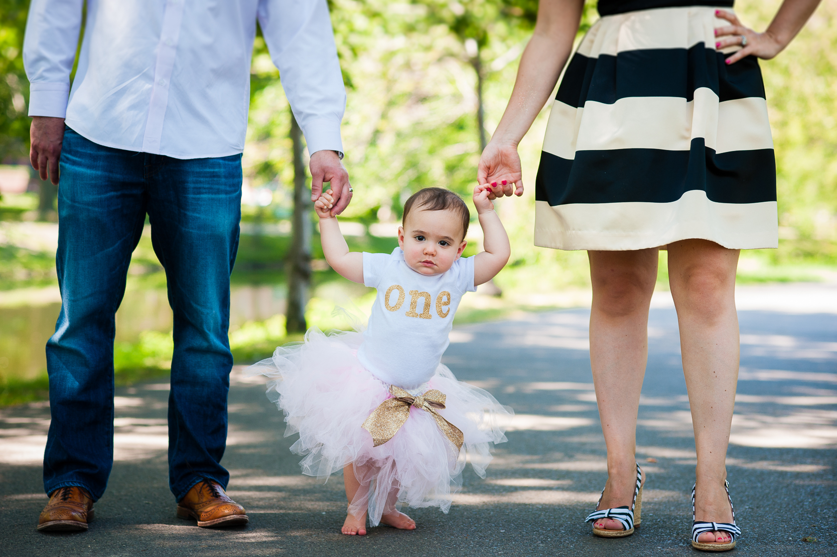 adorable little girl during her first year portraits