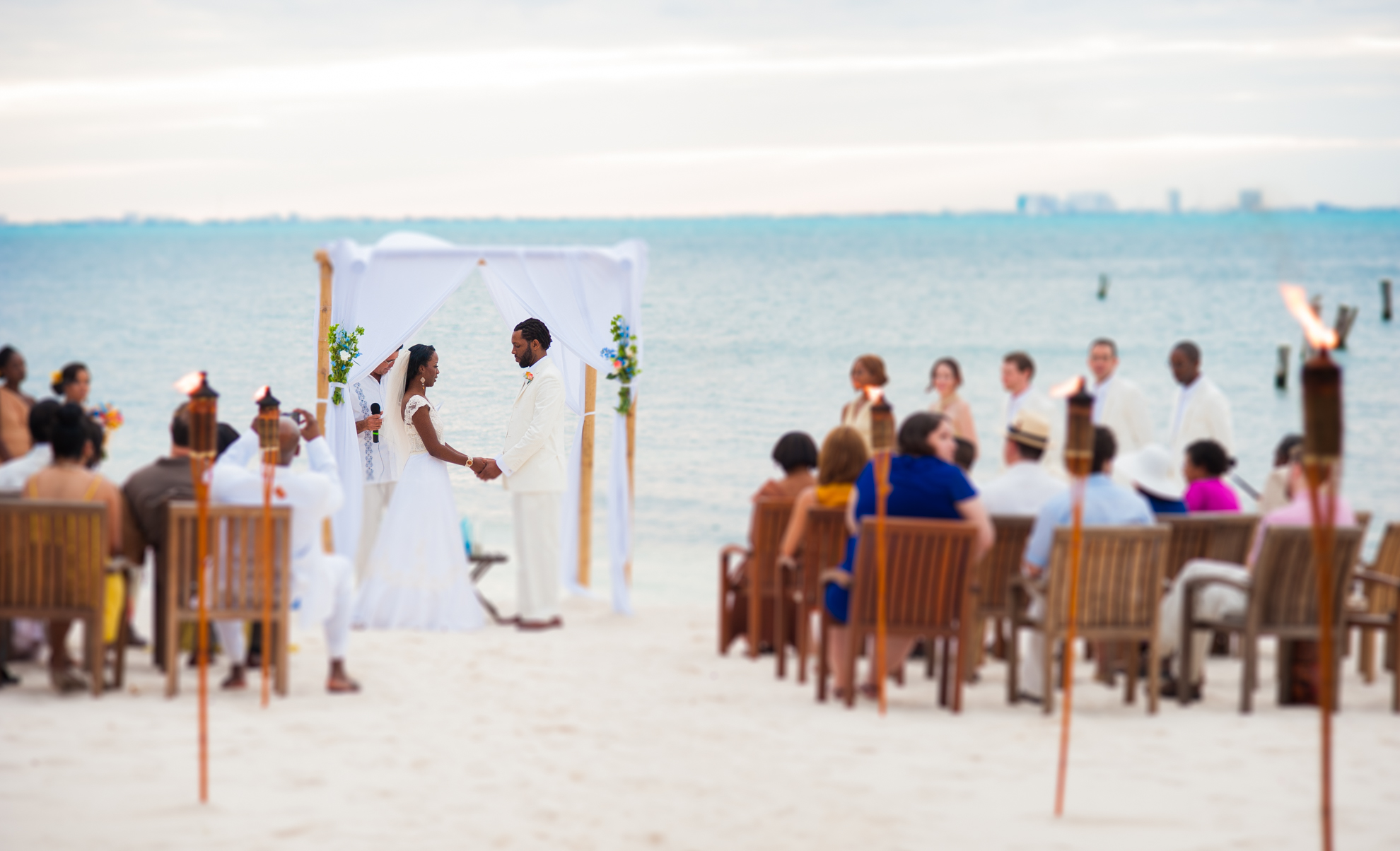 gorgeous beach ceremony at Zama Beach Club 