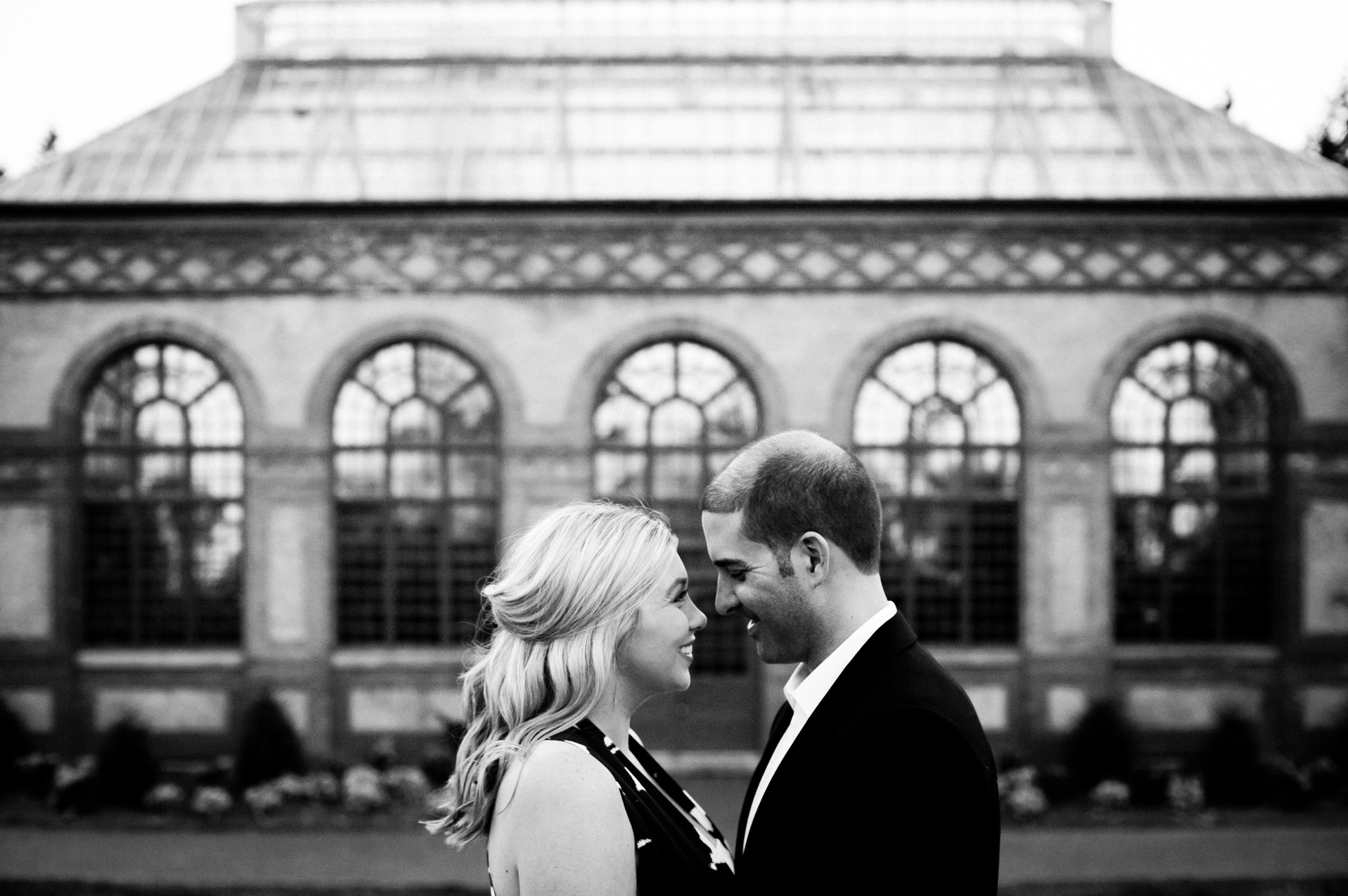 biltmore estate conservatory engagement photo