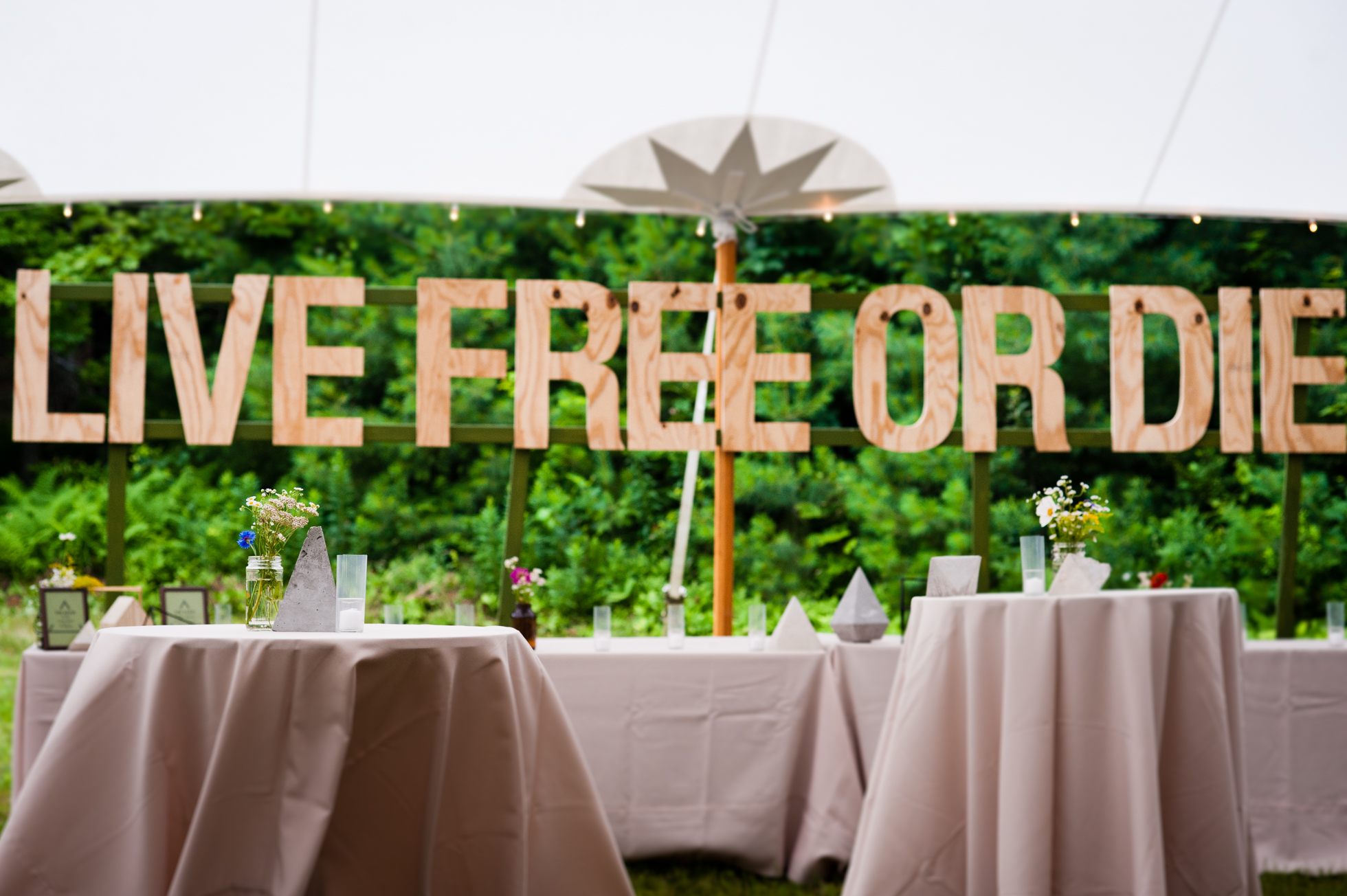 gorgeous tented wedding details