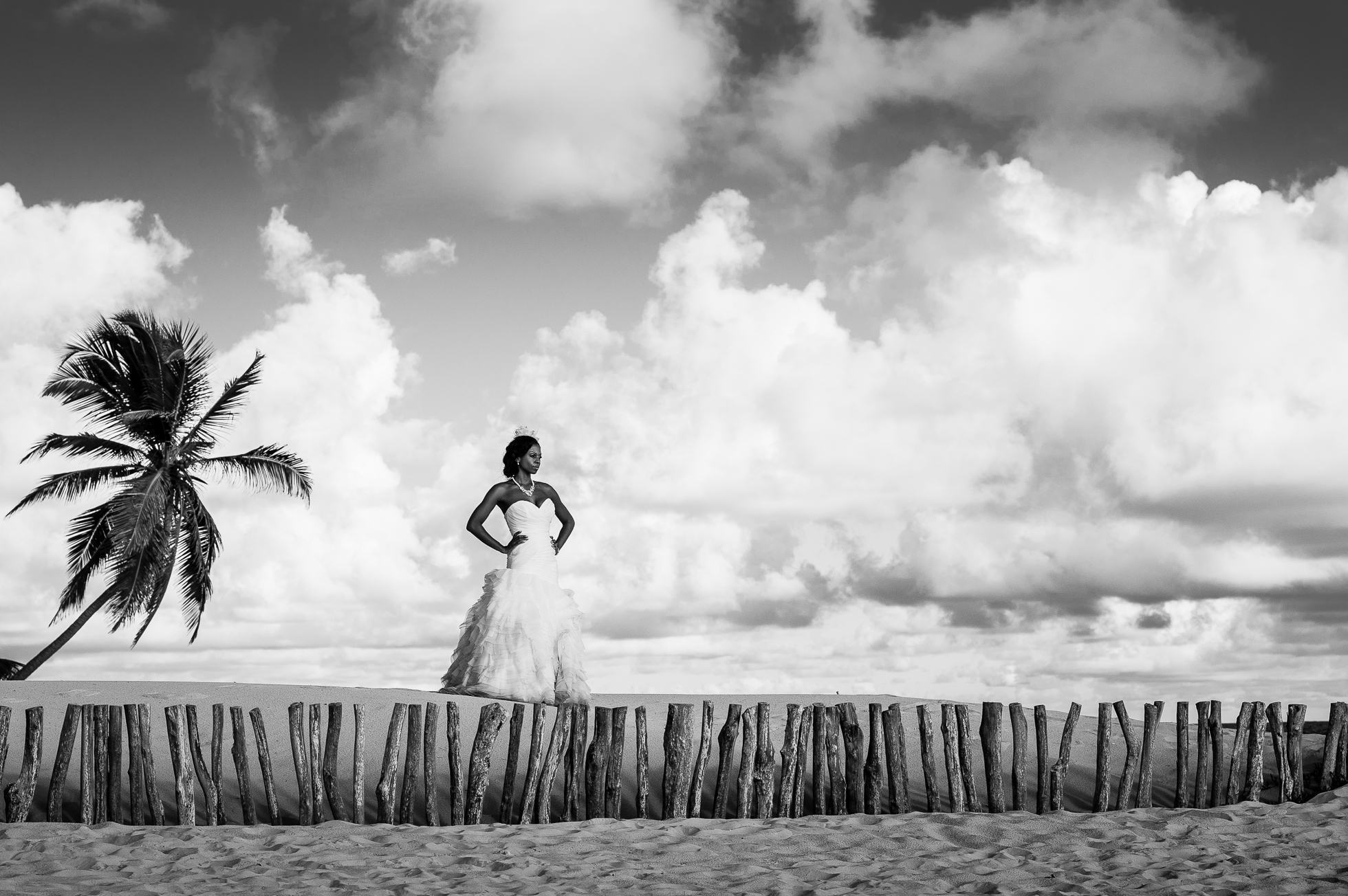 hard rock punta cana wedding bridal portrait