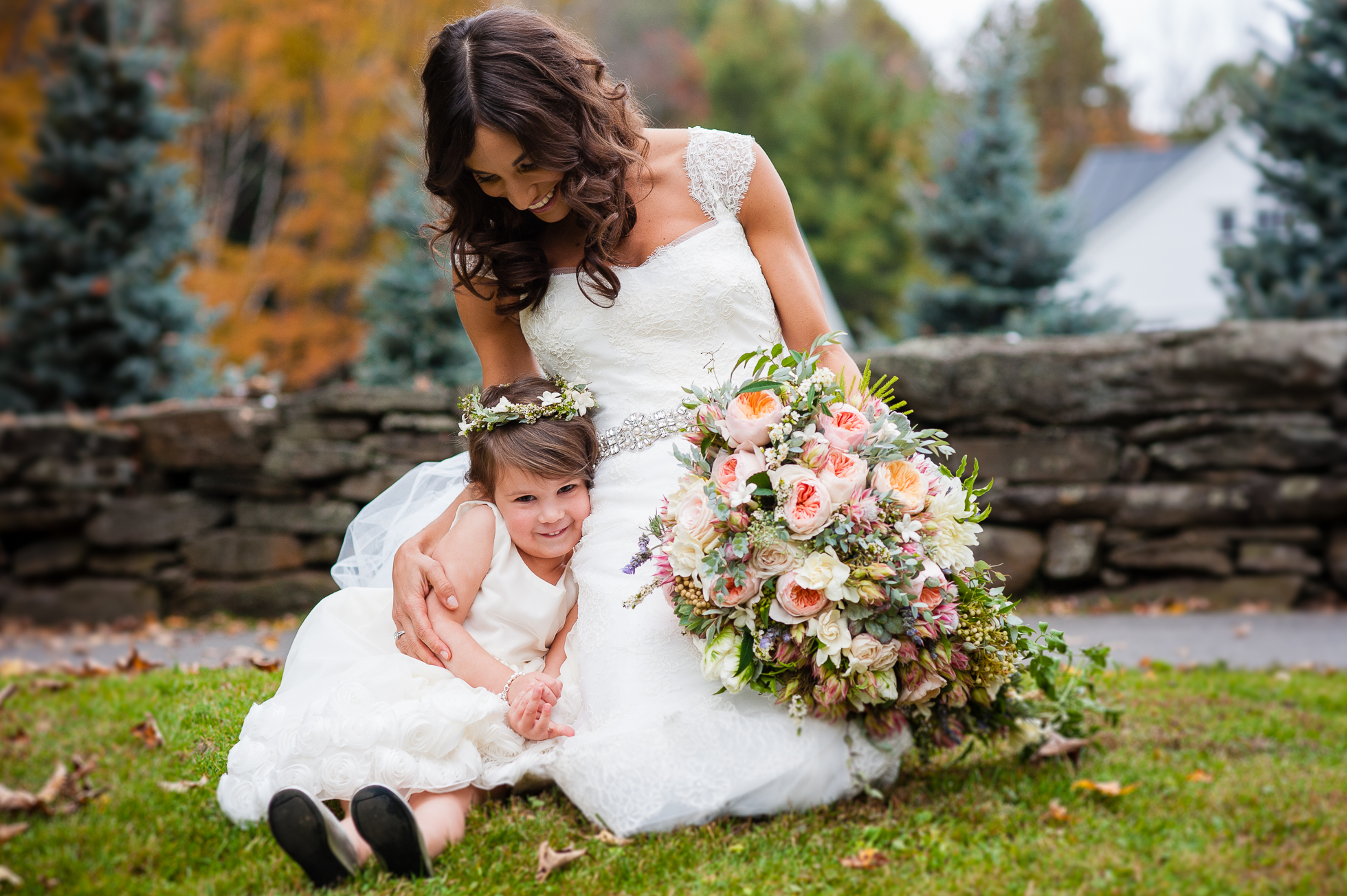 beautiful fall destination wedding in vermont