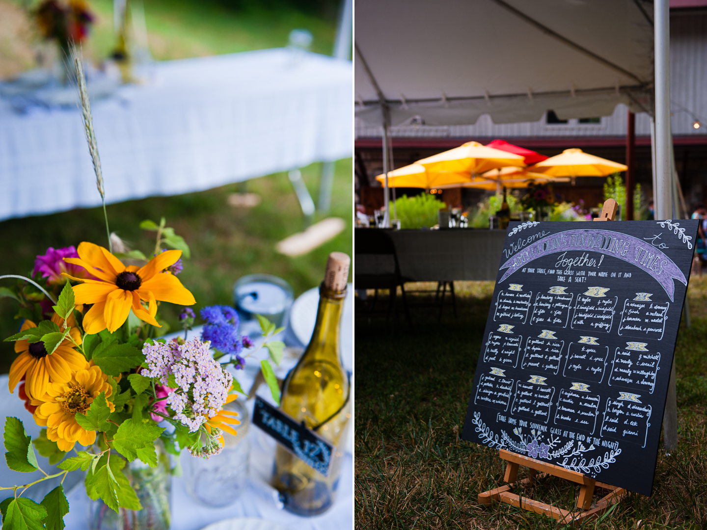 tented asheville wedding in the mountains