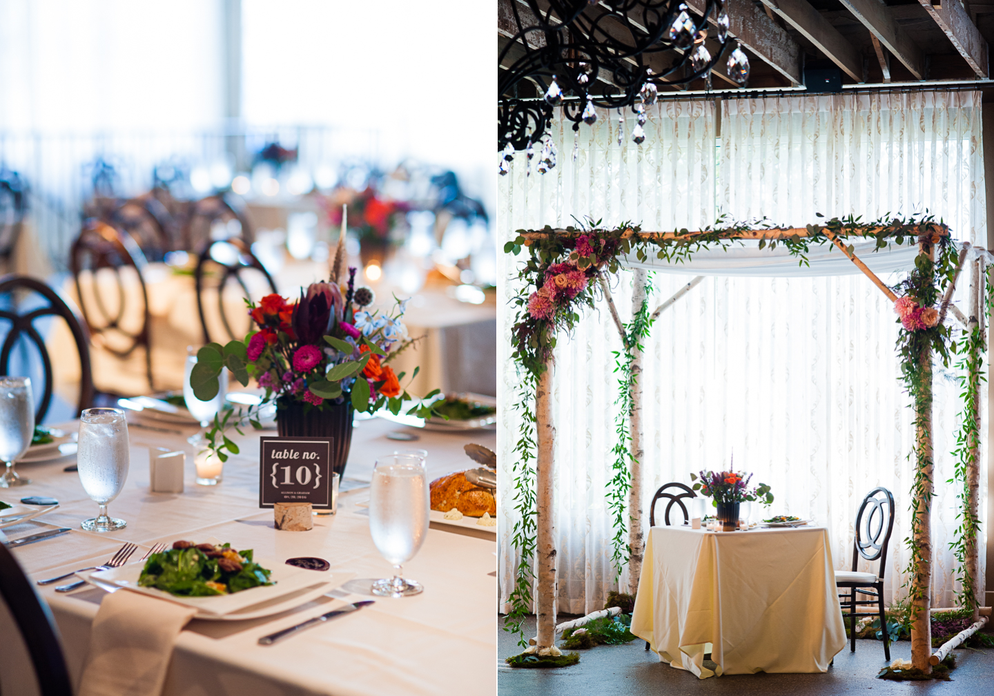 gorgeous asheville wedding reception at The Venue