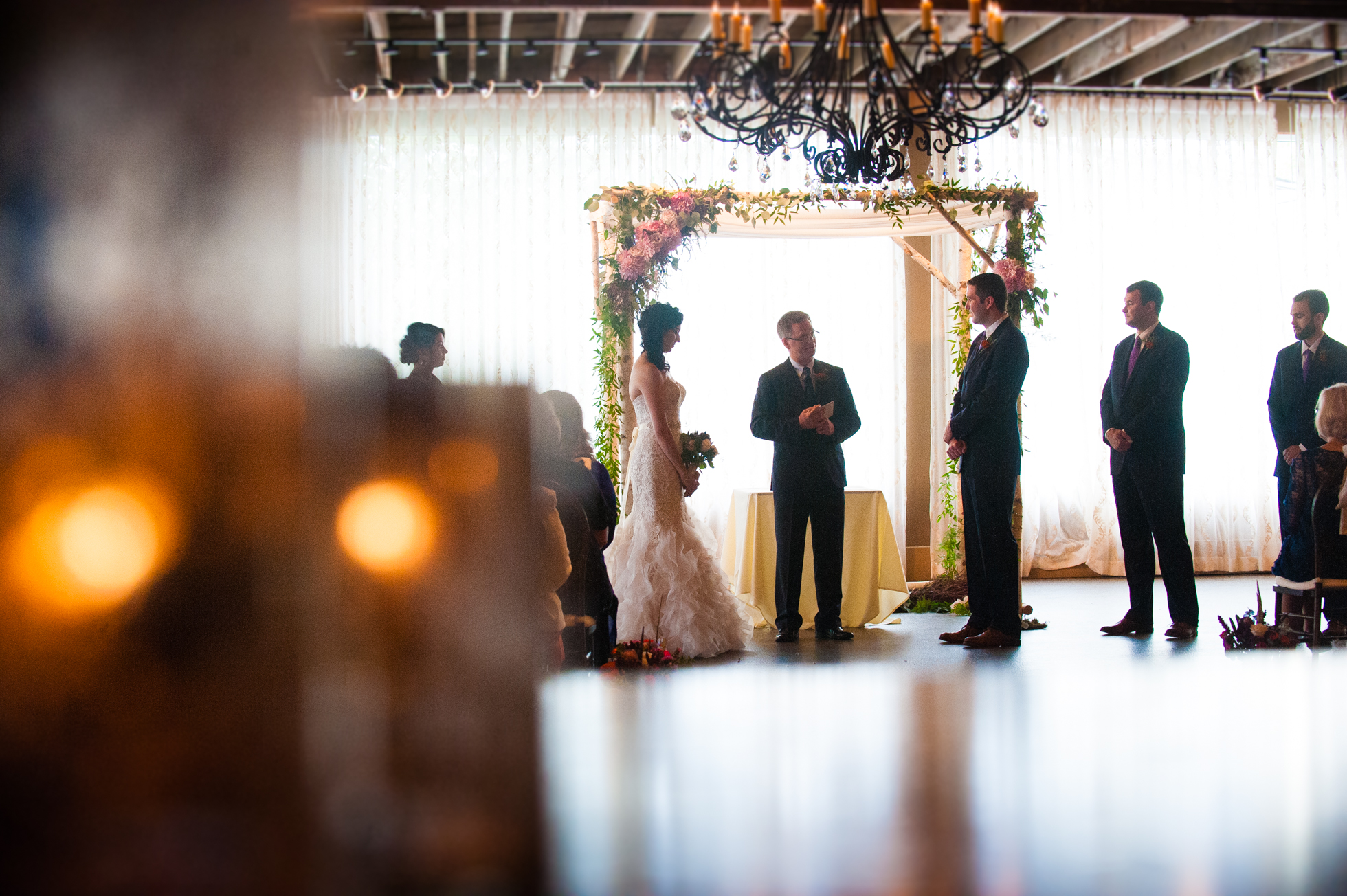 gorgeous asheville wedding ceremony at the venue