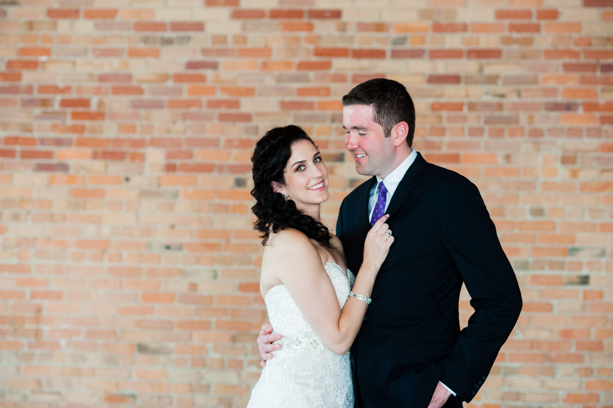 bride and groom portrait at The Venue Asheville 