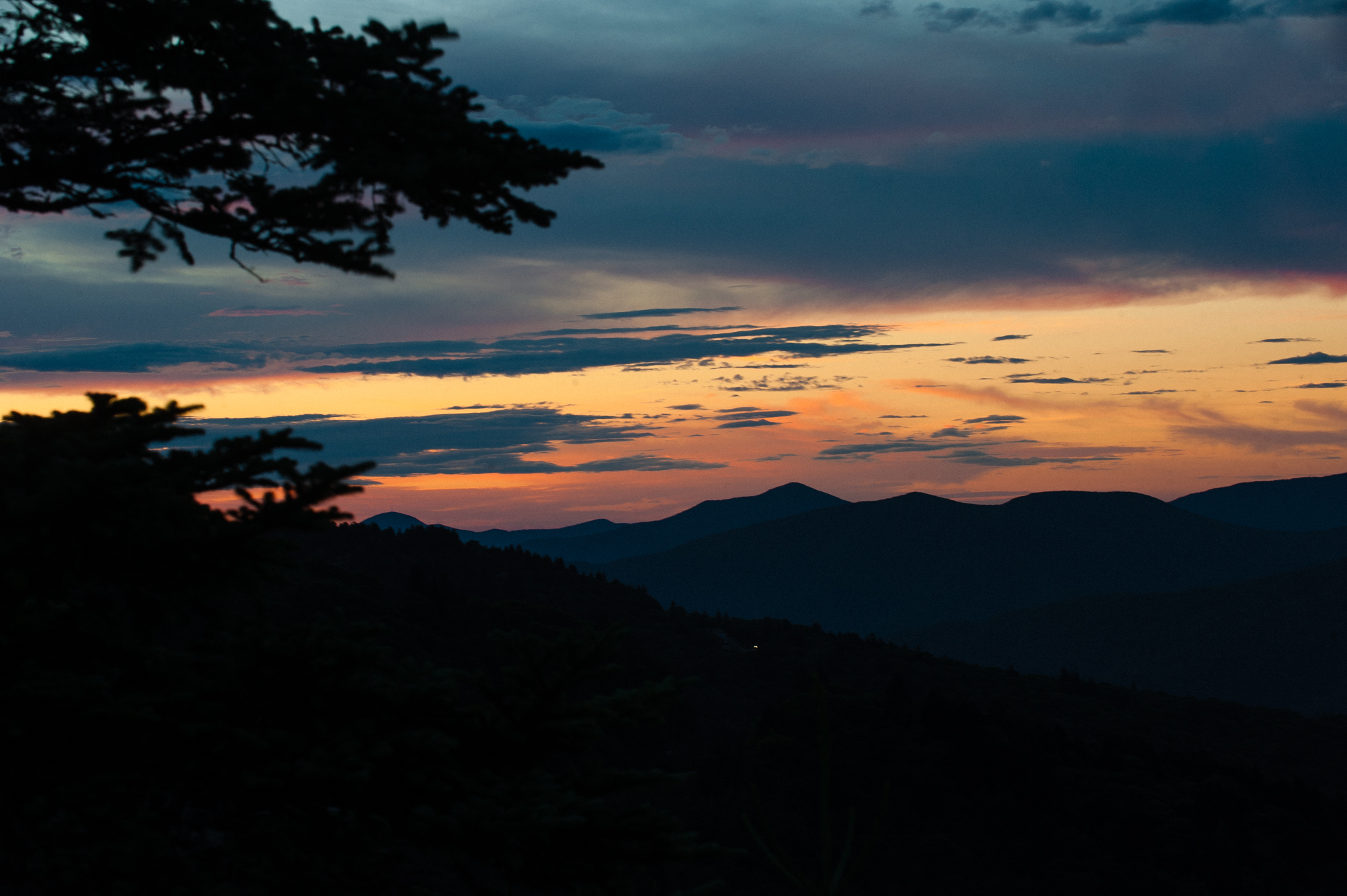 waterrock knob sunrise 