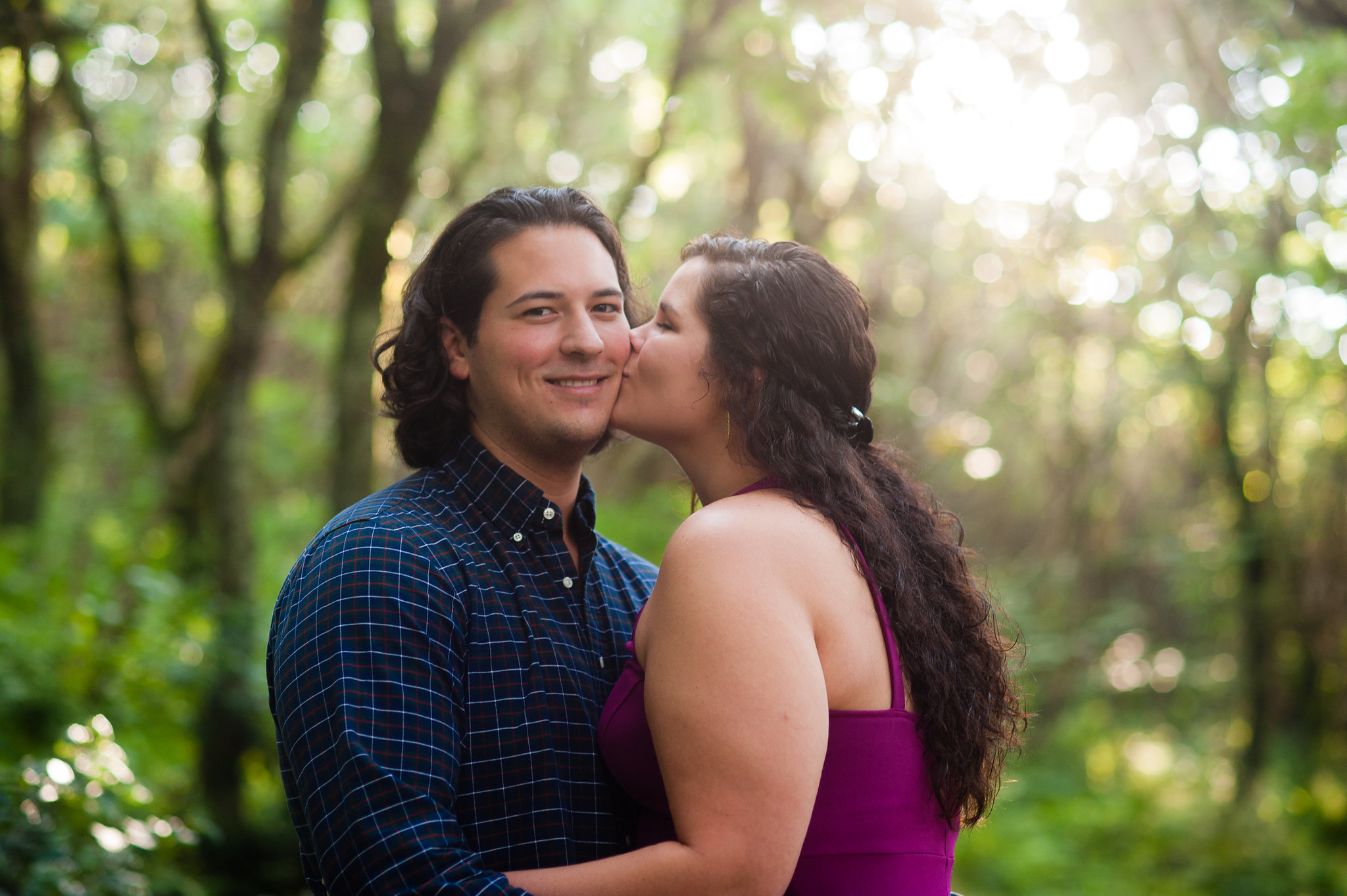 adorable couple craggy garden engagement