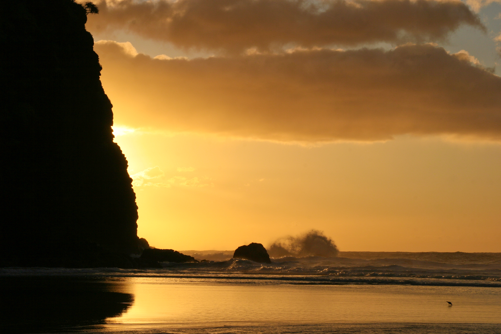 Kalalau beach sunset - Kauai destination wedding photography