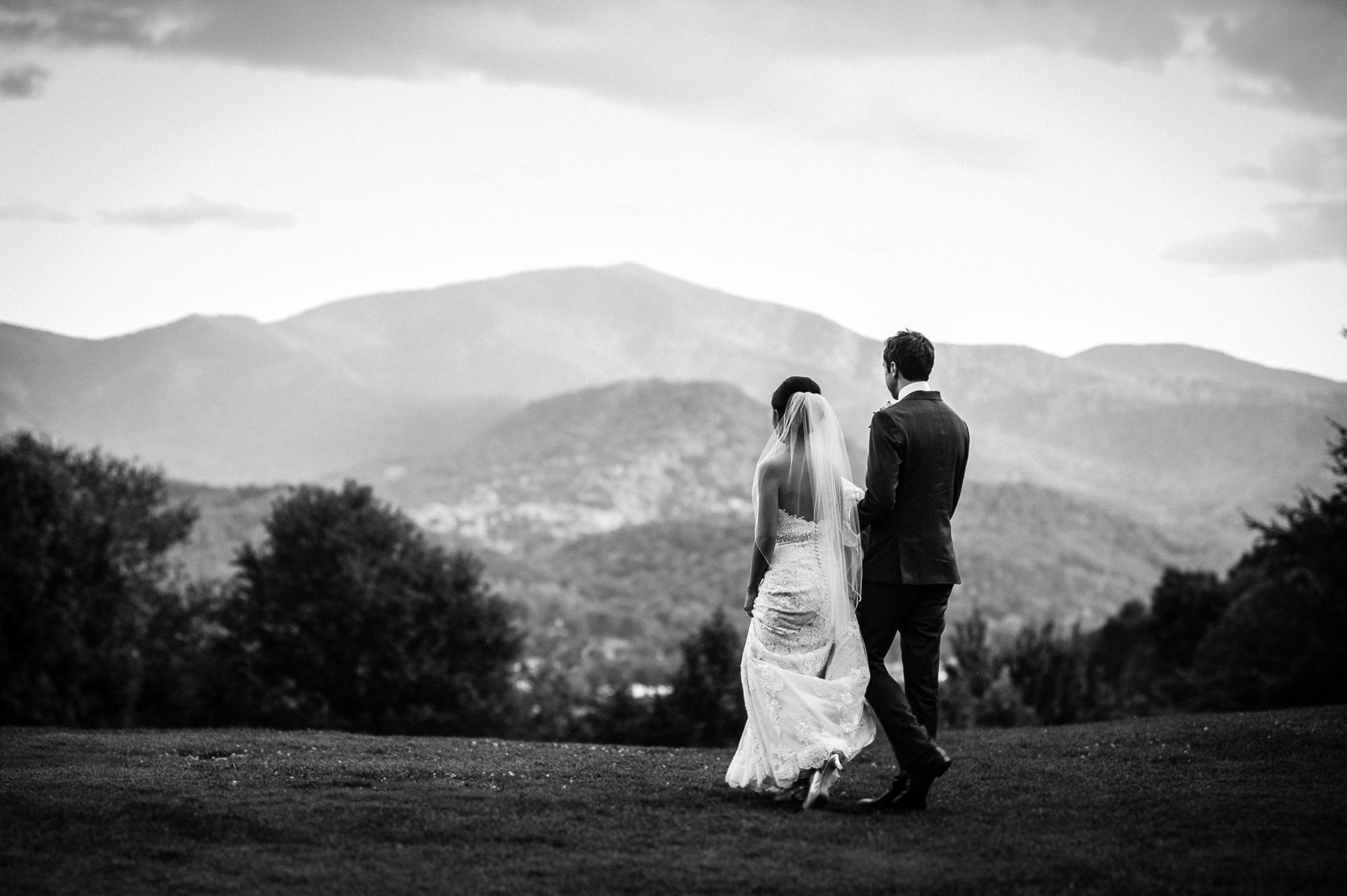 waynesville wedding photos on a mountaintop 