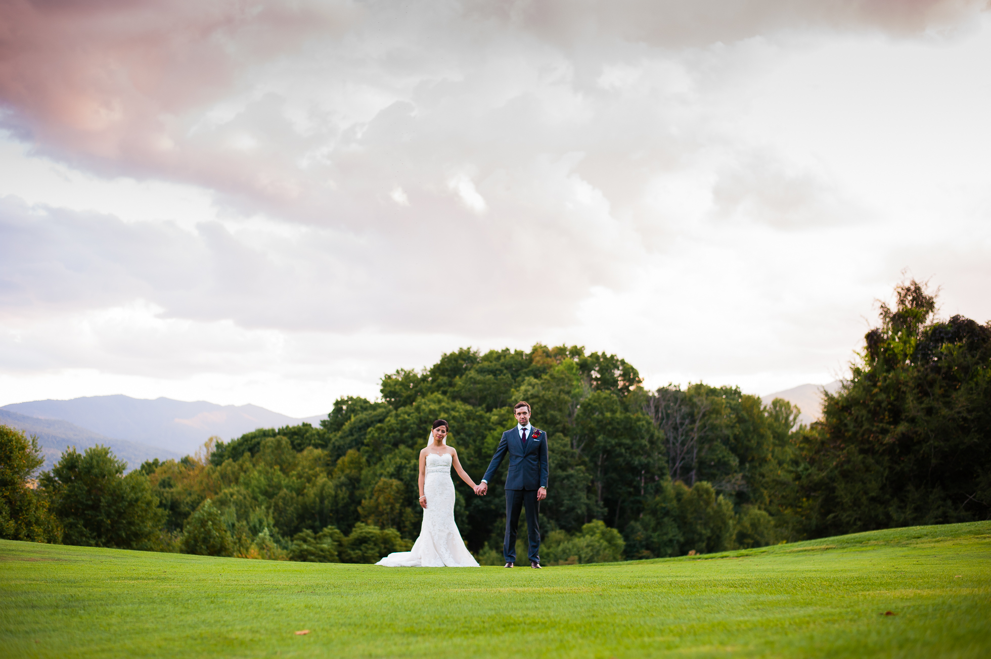 asheville wedding photographer bride and groom portraits 