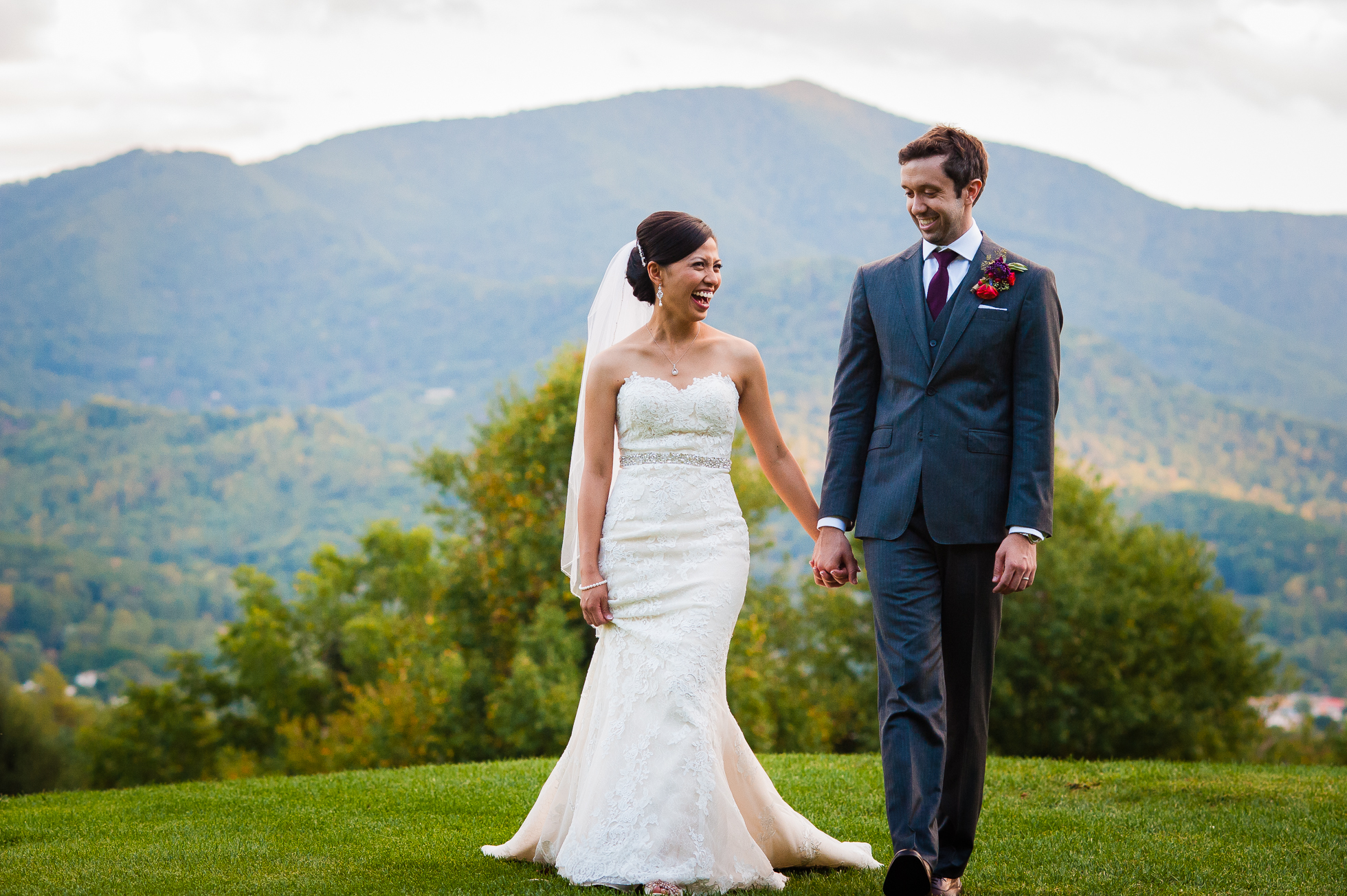 asheville mountain wedding photo