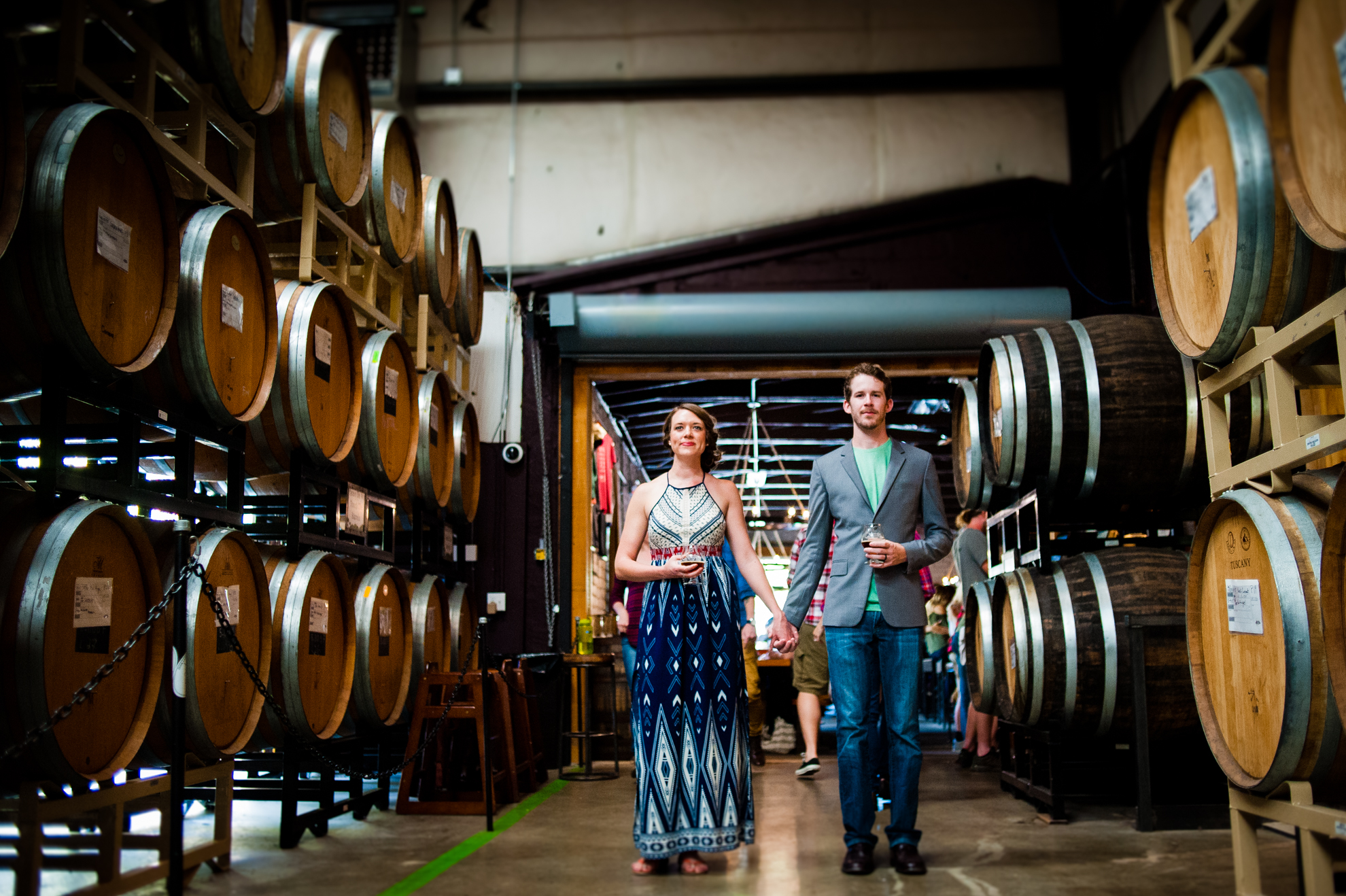 asheville engagement photographer wicked weed brewery 