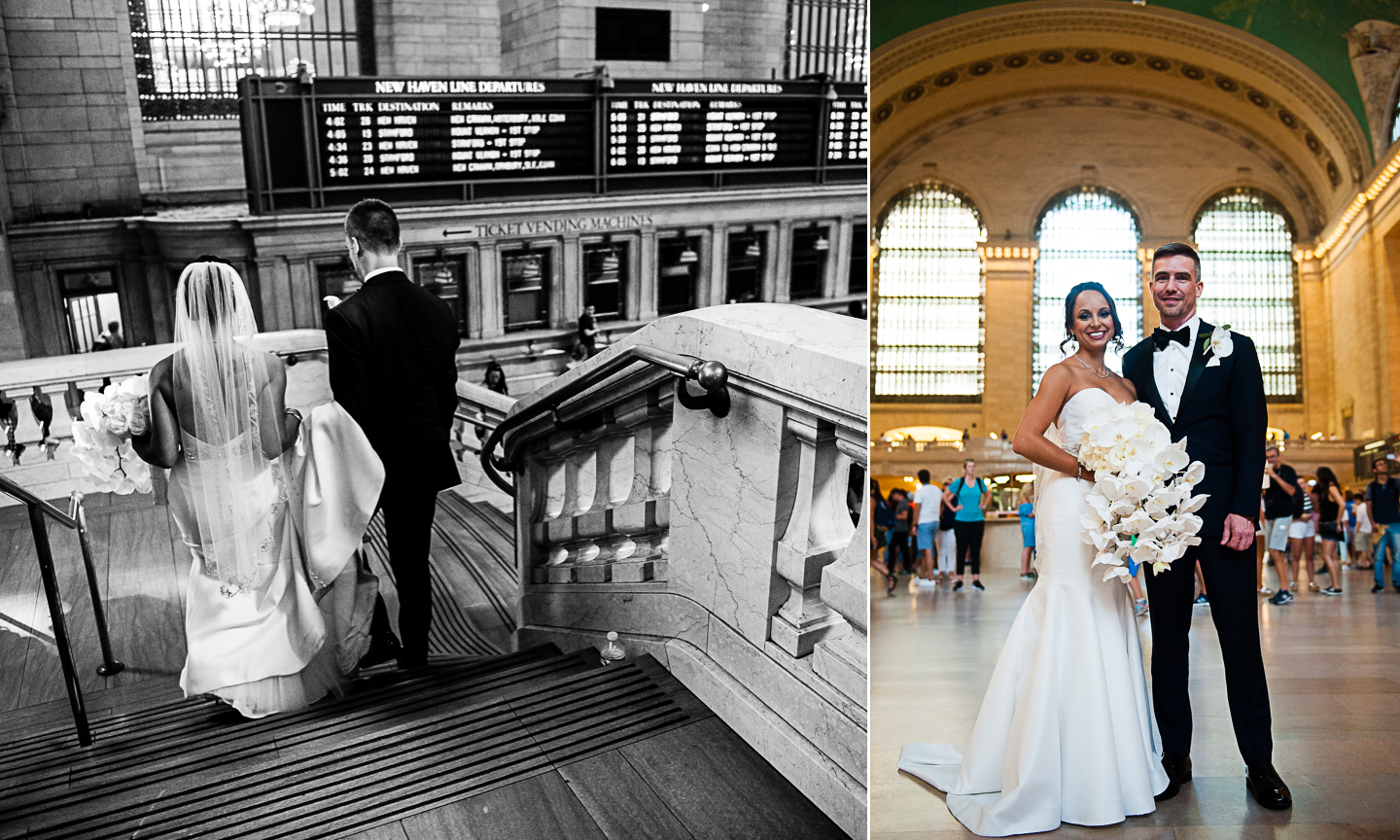 Grand Central Station wedding portraits