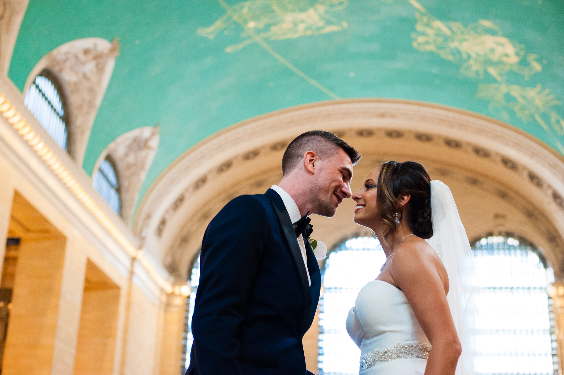 Grand Central Wedding Portrait 