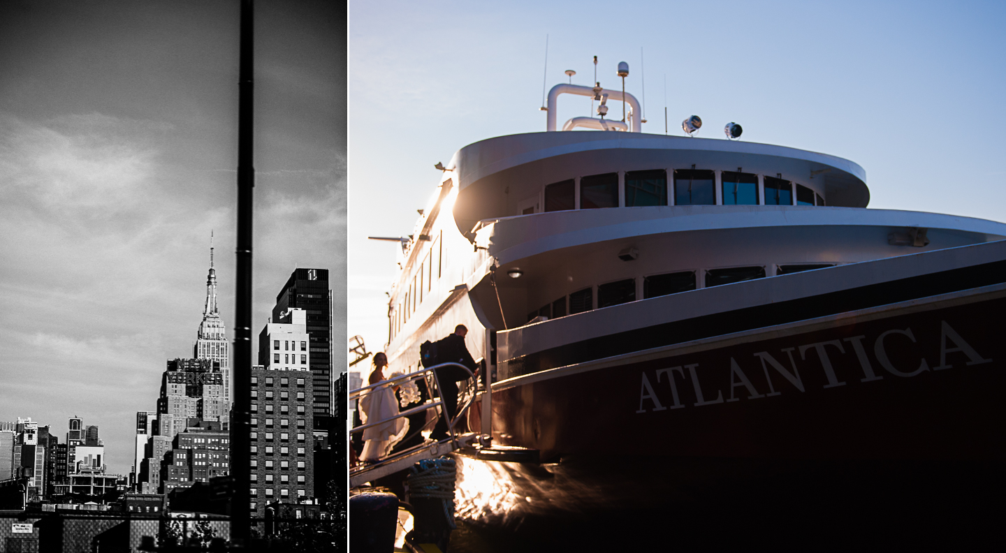 A Luxury Yacht Wedding in NYC on the Atlantica