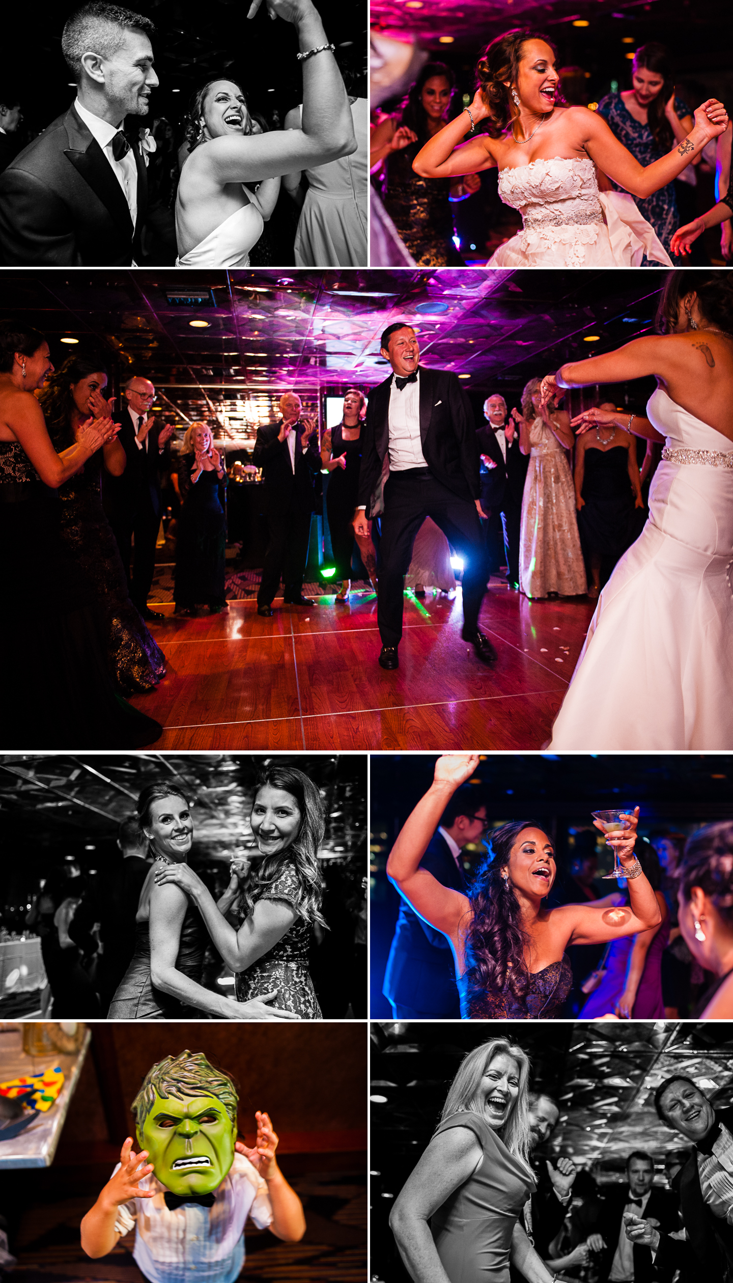 A Luxury Yacht Wedding reception in NYC on the Atlantica