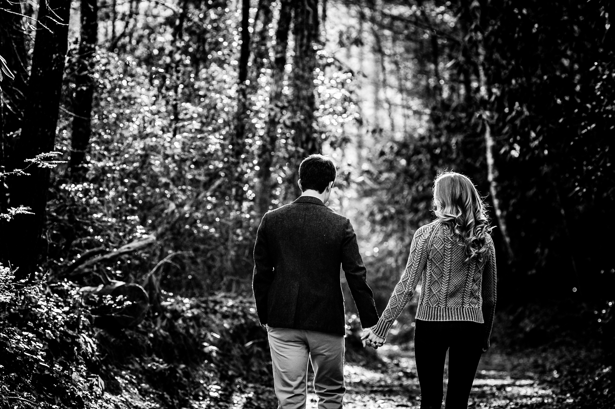 Dupont State Forest adventure engagement photo