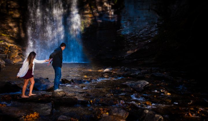 asheville adventure engagement photographer