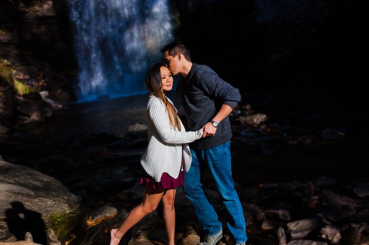 asheville adventure engagement photographer