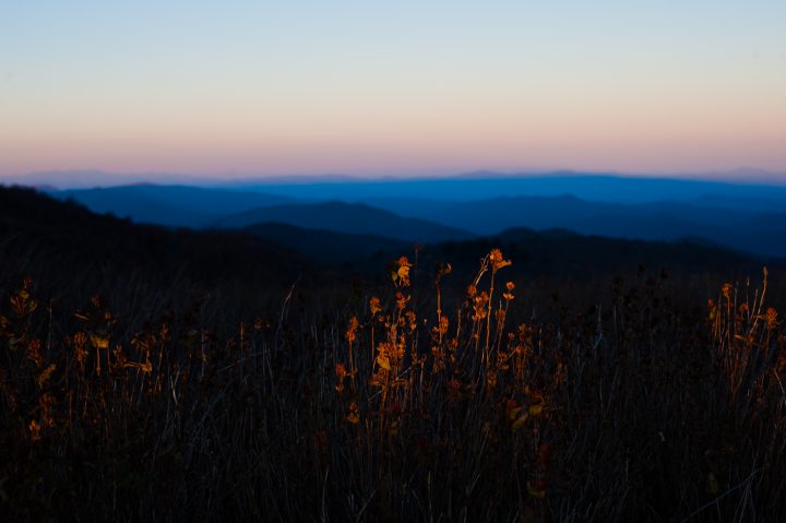 sunset on black balsam 