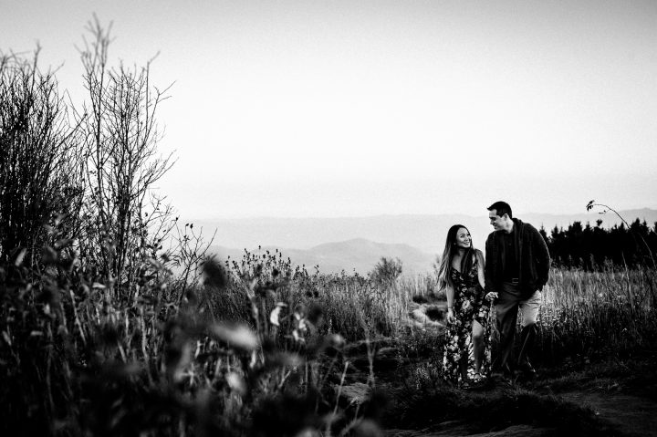 asheville mountaintop engagement 