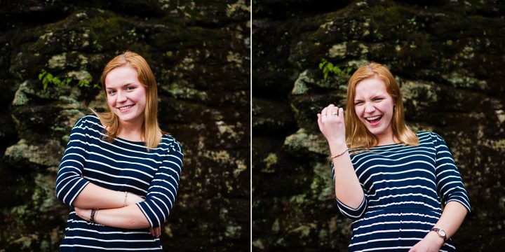 blue ridge parkway senior portraits