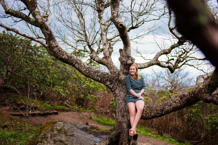 blue ridge parkway senior session