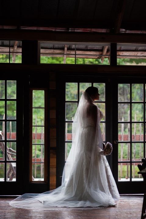 bridal portraits at brown mountain beach resort