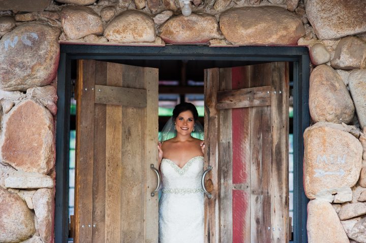 bride at the lodge at brown mountain beach
