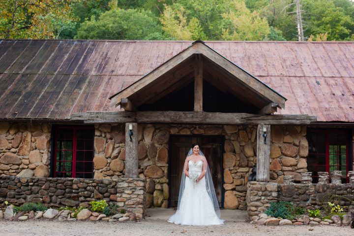 bride at brown mountain beach resort