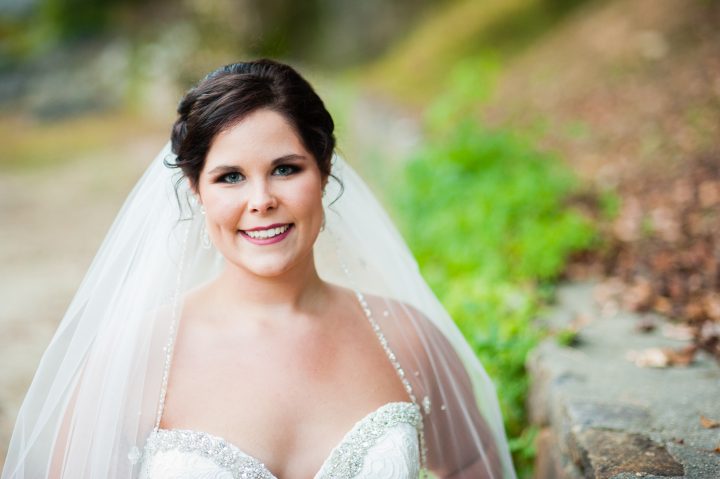 beautiful adventurous bride at brown mountain beach resort