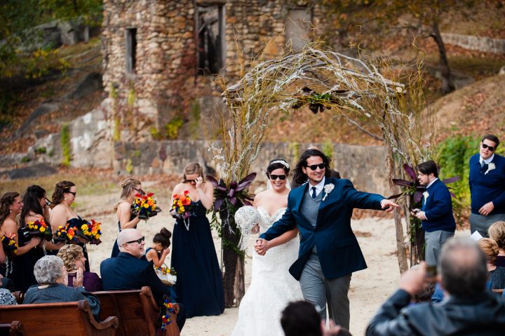 wedding ceremony at brown mountain beach resort