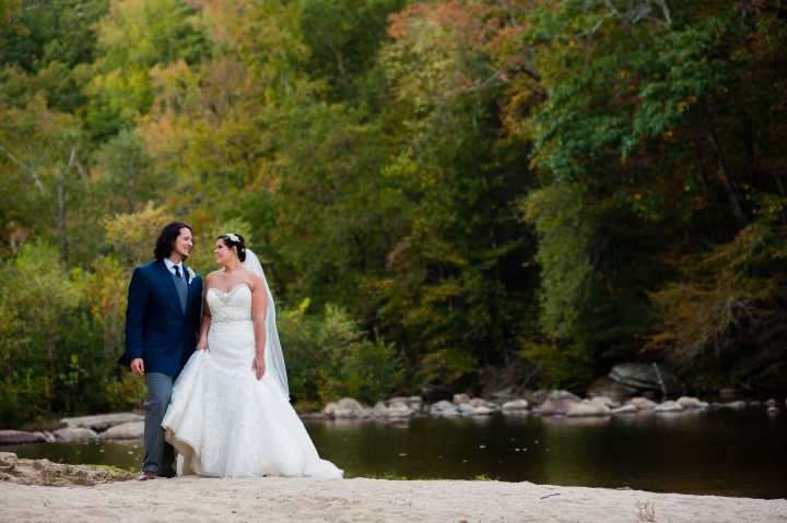 brown mountain beach resort wedding photos