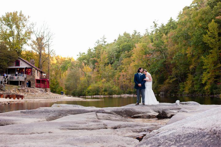 adventurous wedding portraits at brown mountain beach resort