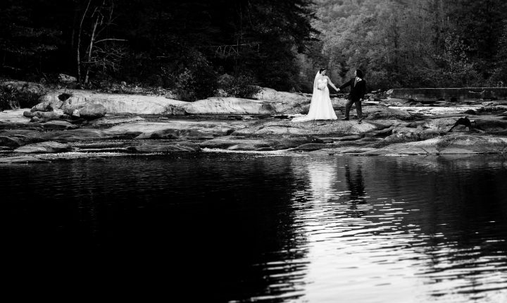 a fall wedding at brown mountain beach resort