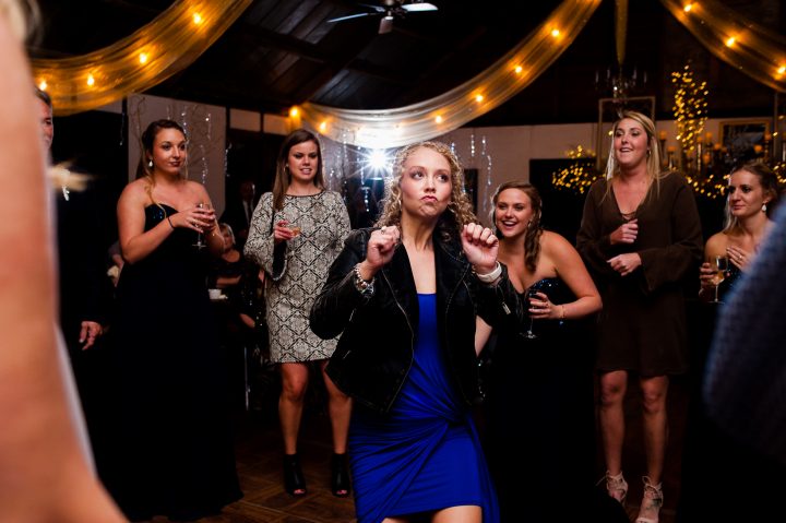 getting down on the dance floor at Brown Mountain Beach Resort 