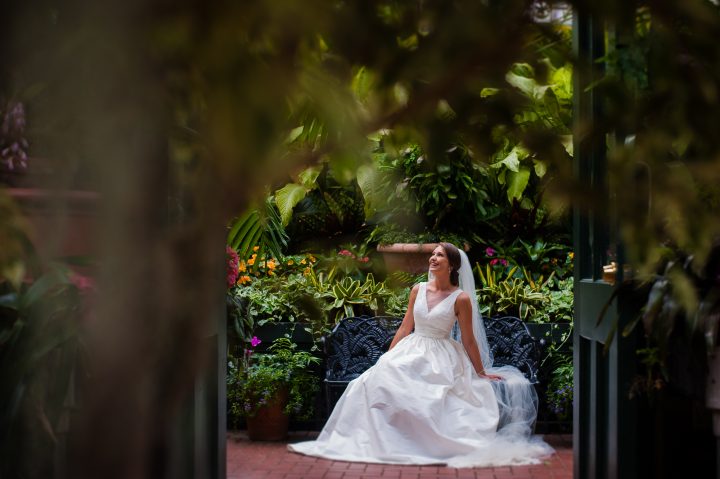 biltmore estate conservatory asheville bride 