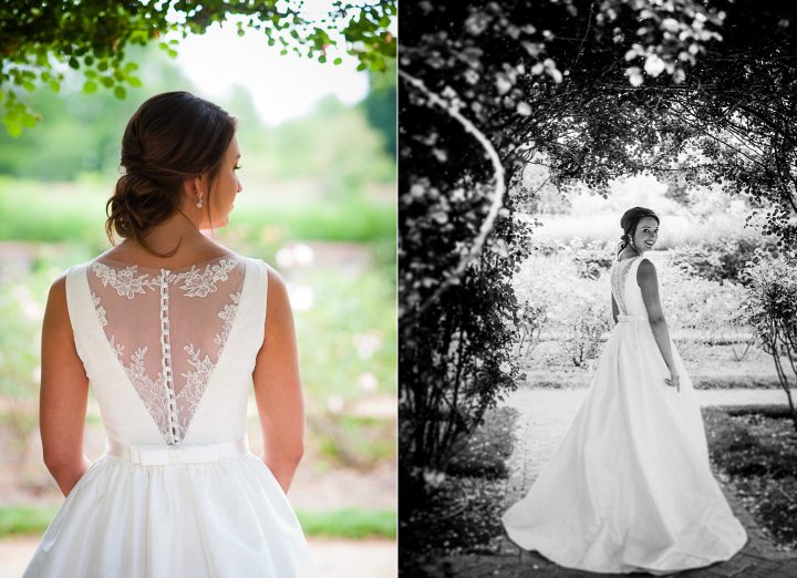 rose garden at the biltmore estate bridal portraits 