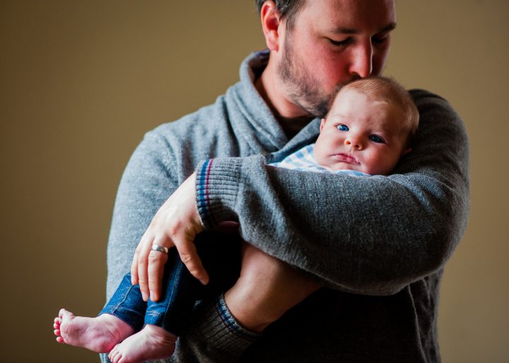 precious newborn with his dad in tryon nc 