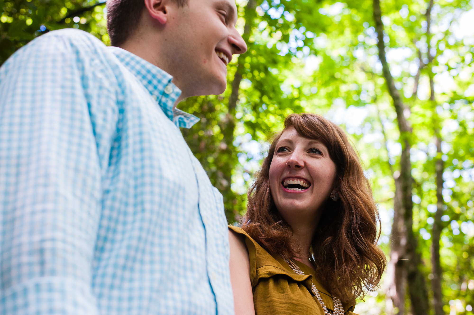 asheville engagement session in the mountains