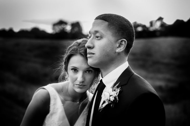 bride and groom wedding portrait 