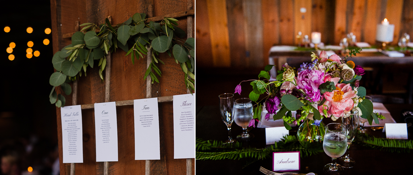 rustic colorful jewel toned wedding details 