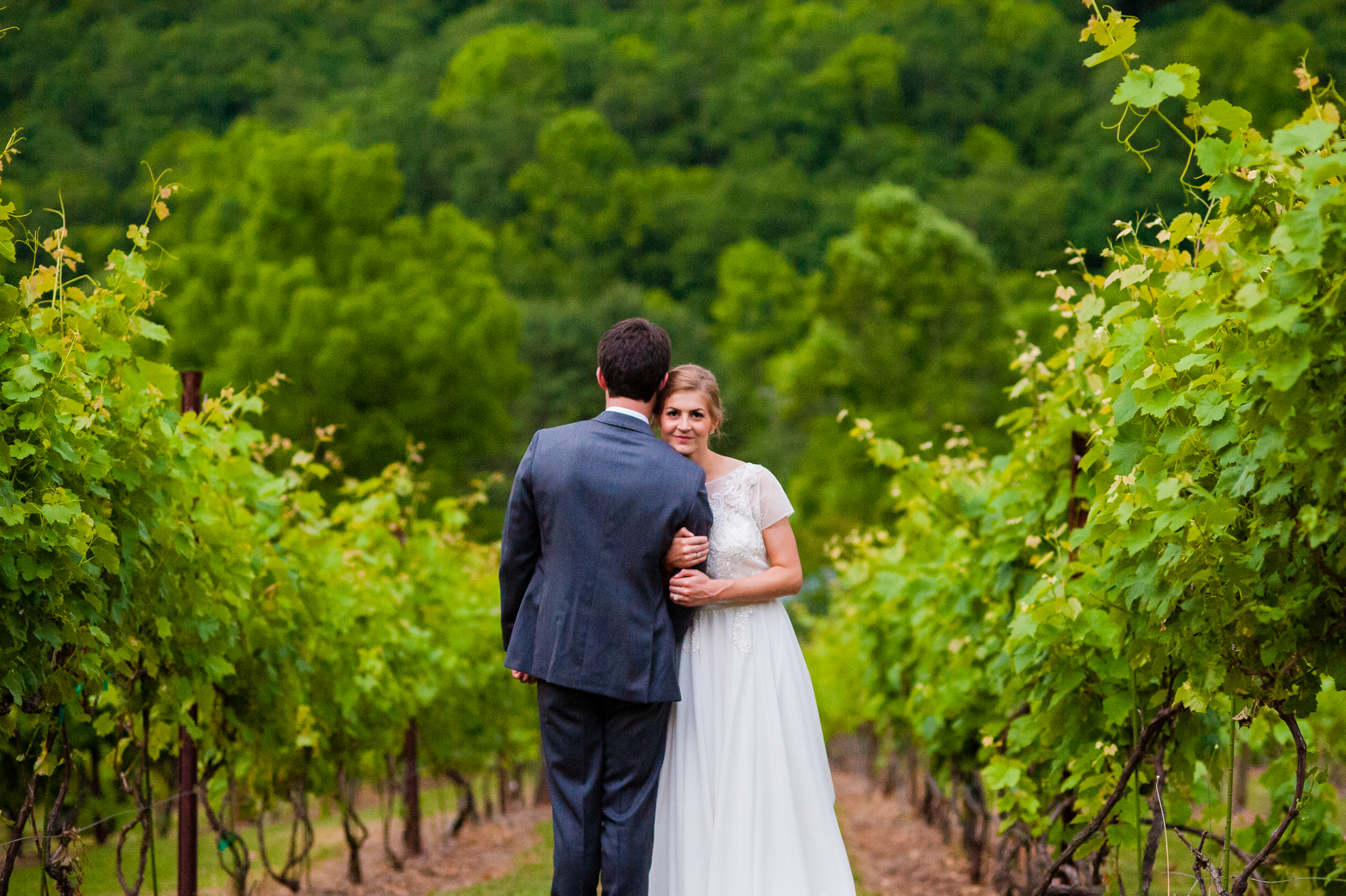 wedding portrait at the vineyards at bettys creek 